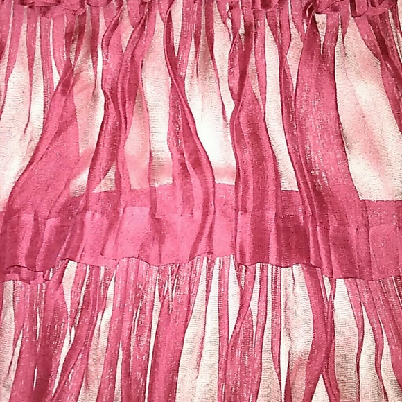 Burgandy ruffle dress - Picture 2 of 3